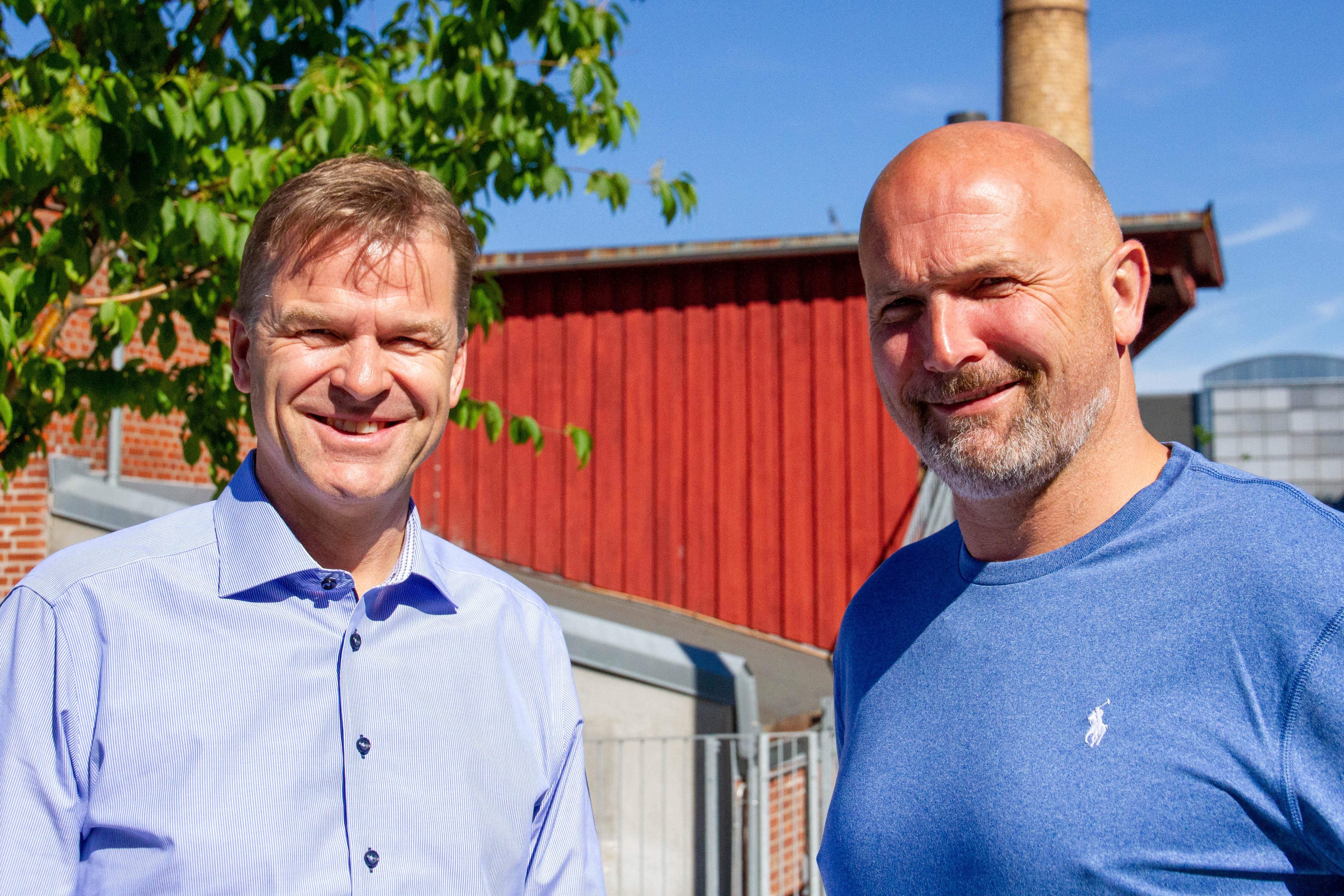 Sigve Bolstad og Kjetil Rekdal under lokallagsledersamling, juni 2020