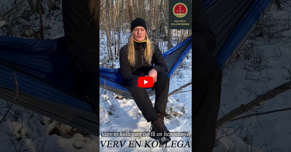 Henriette om verv to kollegaer fa en hengekoye