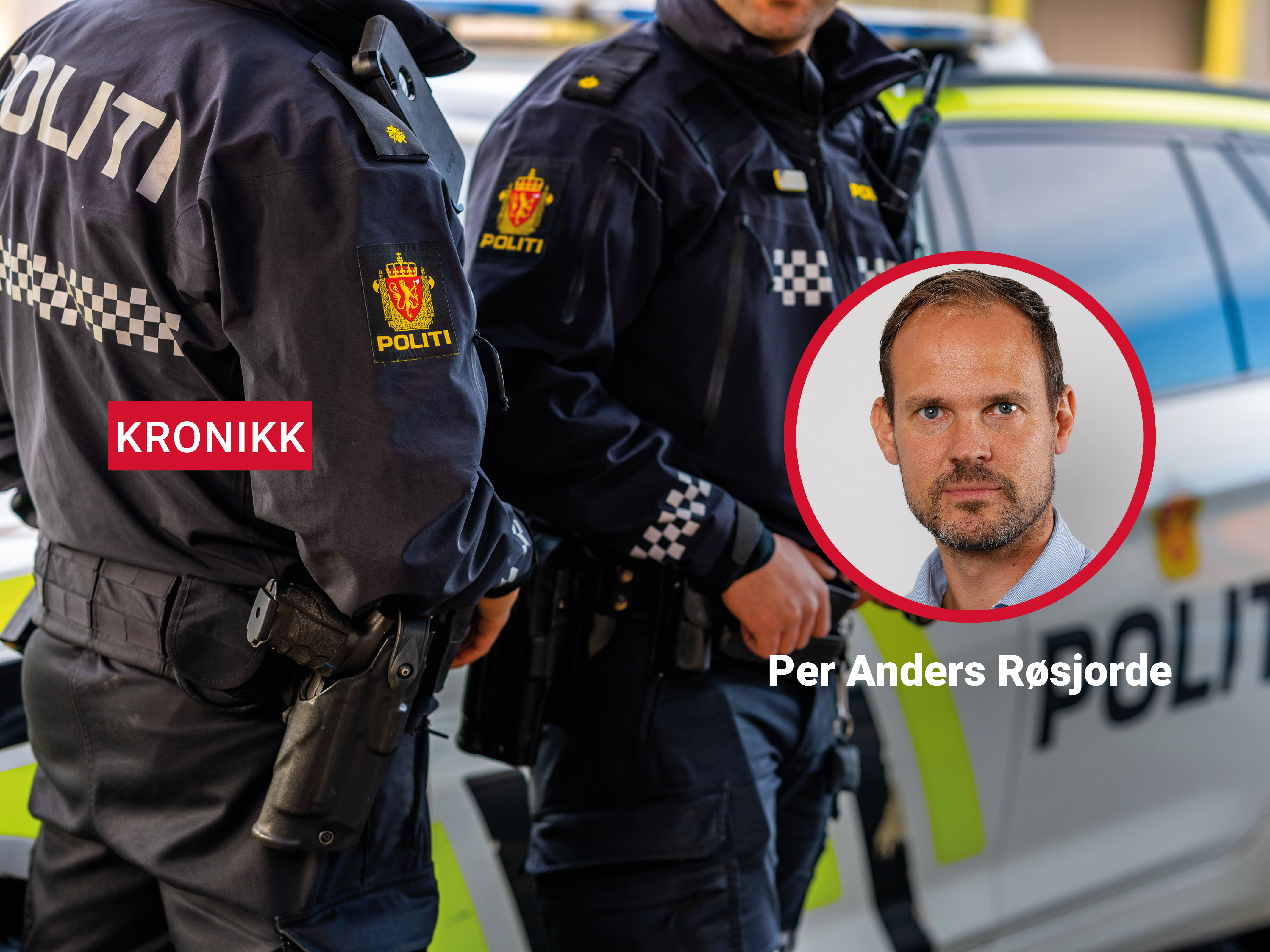 Per Anders Rosjorde med illustrasjonsbilde politi 1