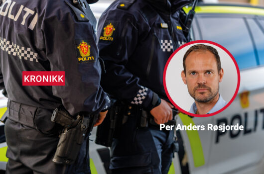 Per Anders Rosjorde med illustrasjonsbilde politi 1