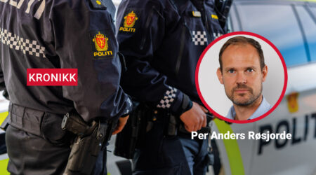 Per Anders Rosjorde med illustrasjonsbilde politi 1